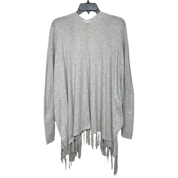 Lilly Pulitzer Colina Cardigan Fringe Sweater in Heathered Swordfish Gray Size S - Picture 5 of 11